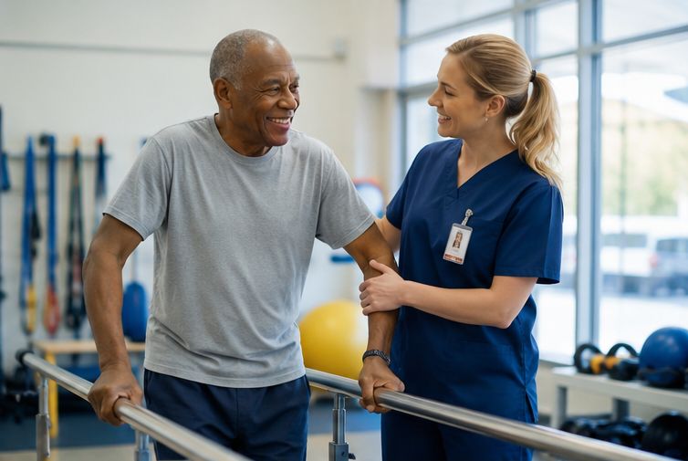 Residents in rehab at Parker Nursing and Rehabilitation