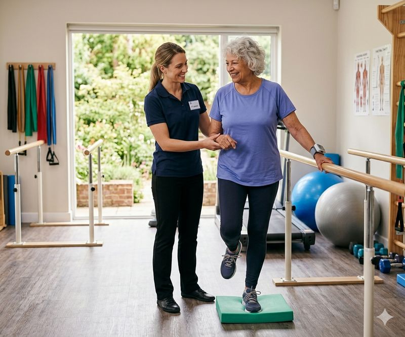 Physical therapy session at Parker Nursing and Rehabilitation